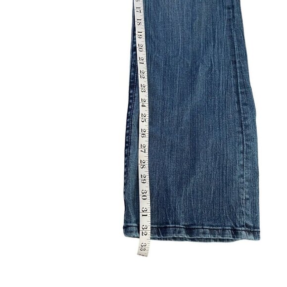 Seven‎ 7 Bootcut Jeans 5 Pocket Design with Decorative Buttons Med Blue Wash 10 - Picture 6 of 6